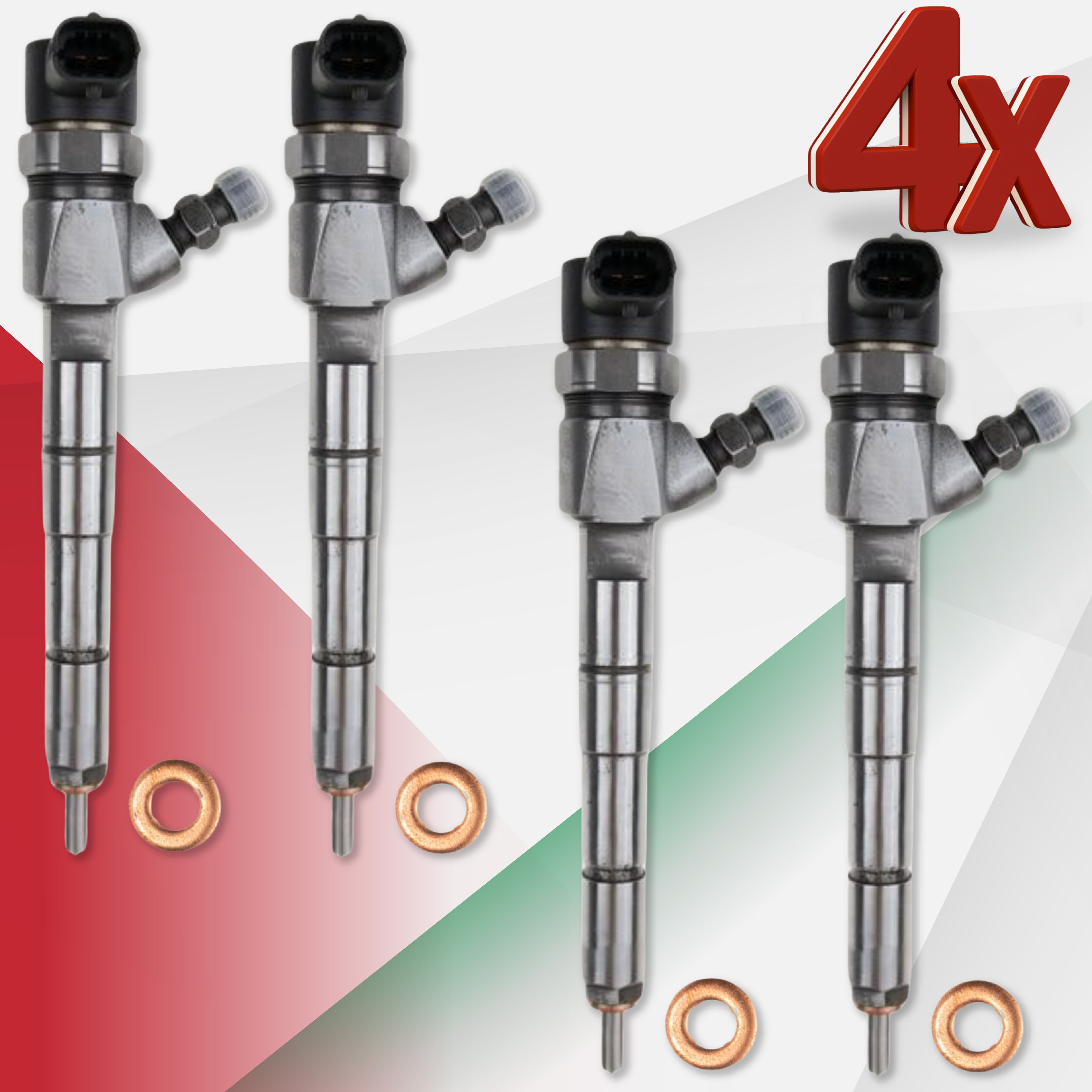 Iniettore 0445110524 per Alfa Romeo, Fiat, Jeep, Lancia, Opel 1.6 D – 55246223