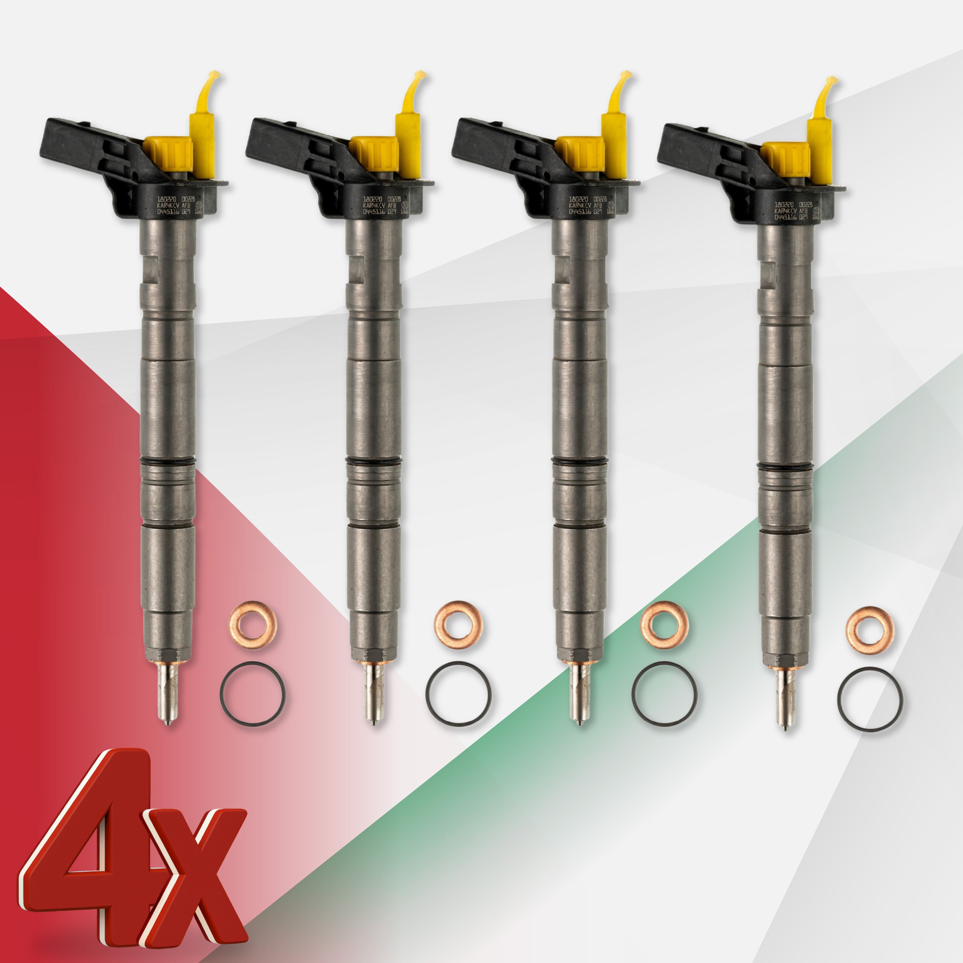 Iniettore 0445116030 per VW, Skoda, Audi, Seat 2.0 TDI – Bosch 03L130277