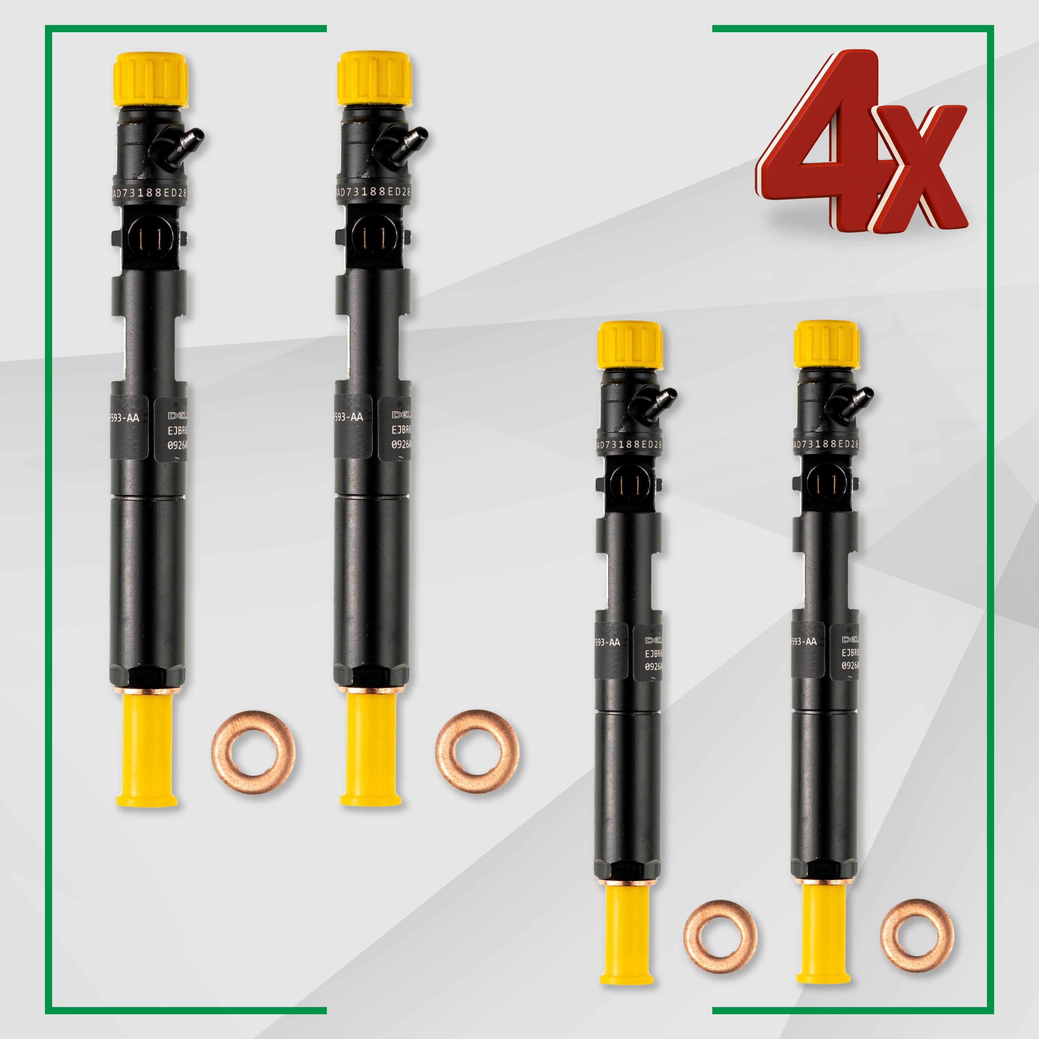 Iniettore Delphi EJBR02801D Kia Hyundai 2.9 CRDi / TDi – codici equivalenti EJBR01901Z / EJBR02301Z