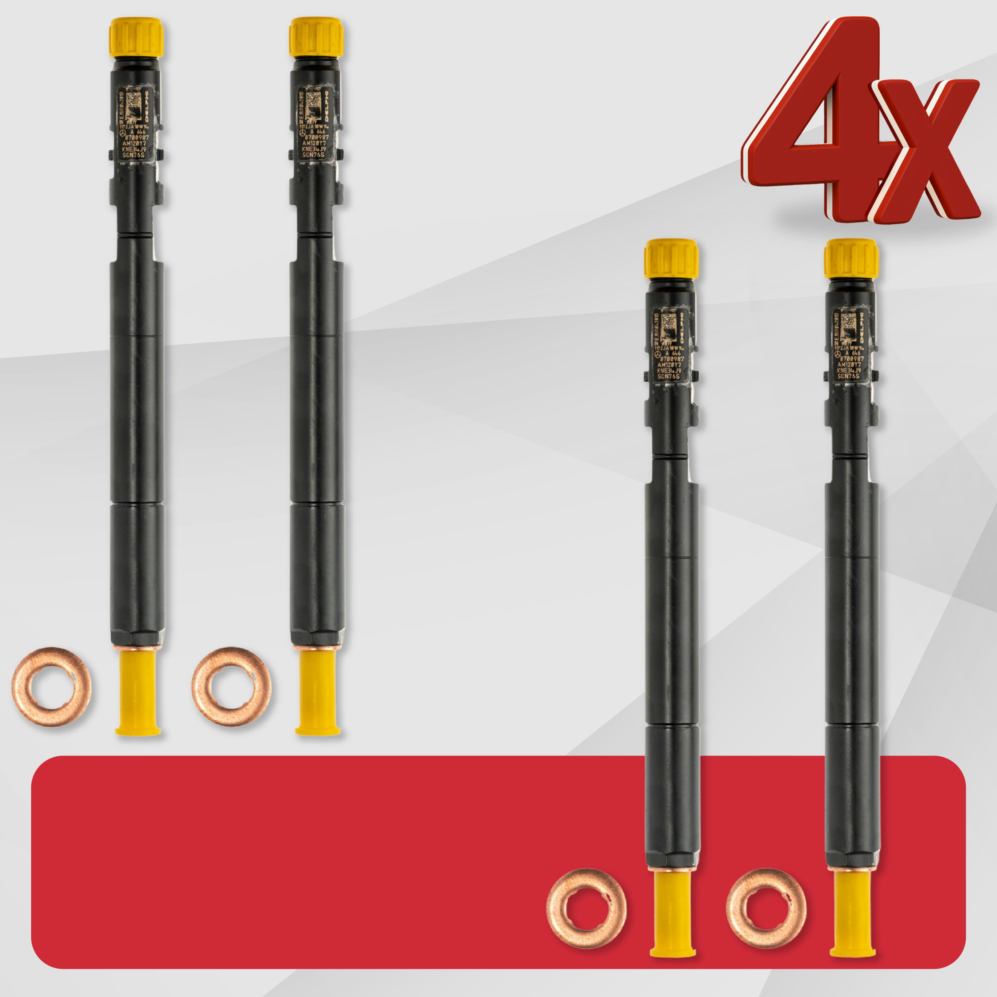 Iniettore Delphi EJBR04201D Mercedes-Benz C 200 CDI / E 200 CDI – codice A6460700987 / A646070098780