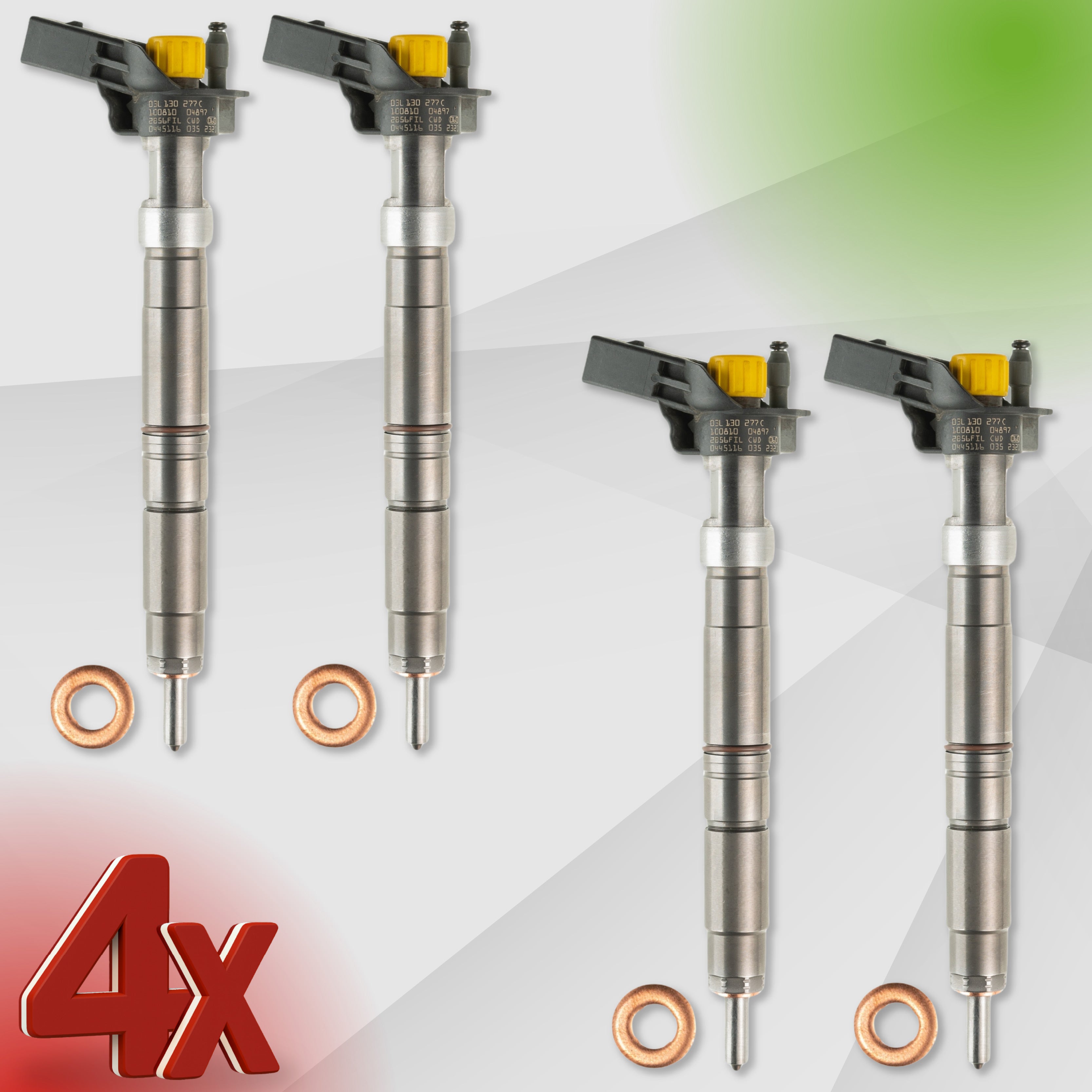 Iniettori 0445116035 per VW Amarok, California, Multivan, Transporter T5 2.0 TDI – 03L130277C