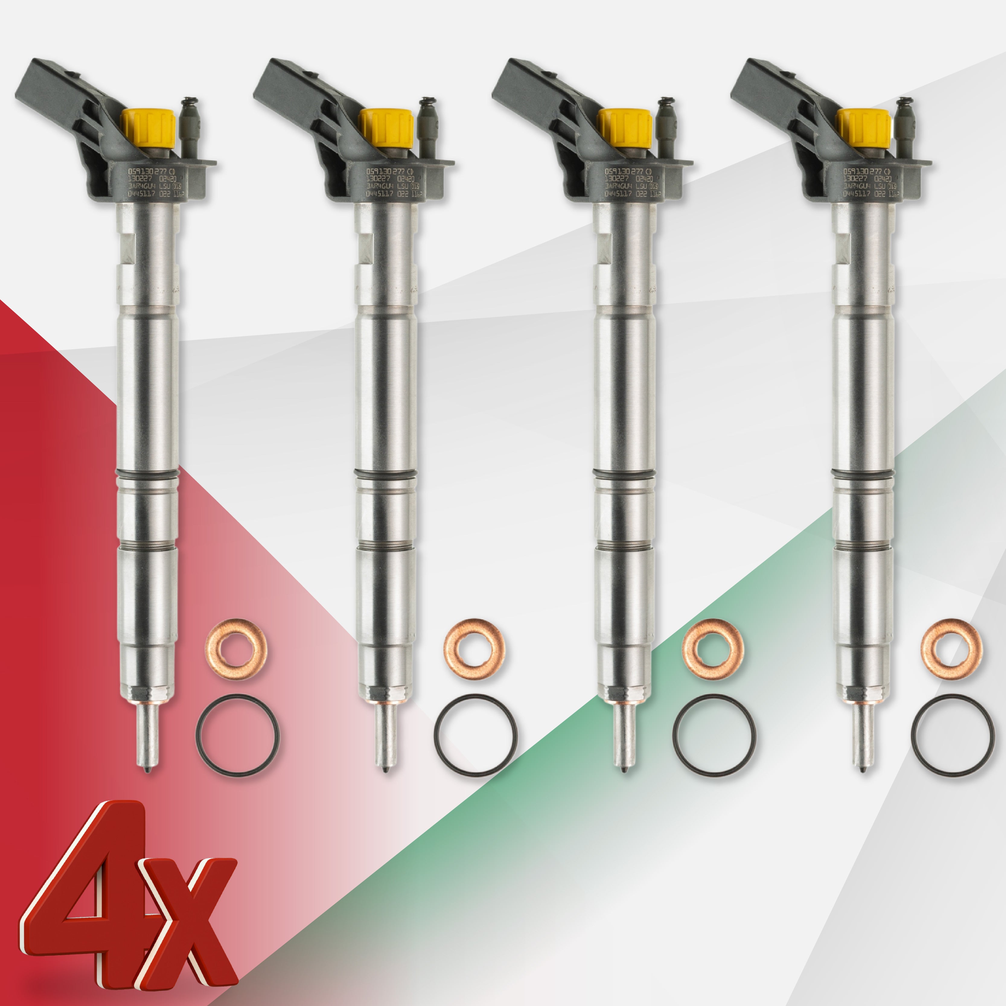 Iniettori 0445116054 per Toyota Auris, Yaris 1.4 D – Bosch 0986435419