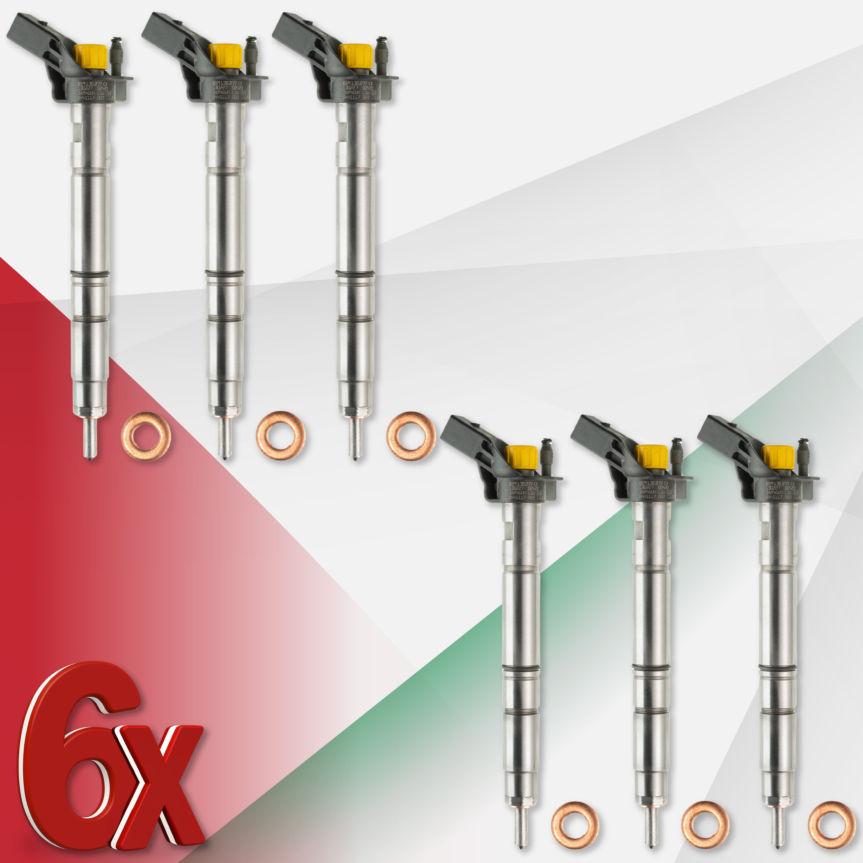Iniettori 0445115037 per Audi, VW 3.0 TDI – 059130277AB / 059130277BD